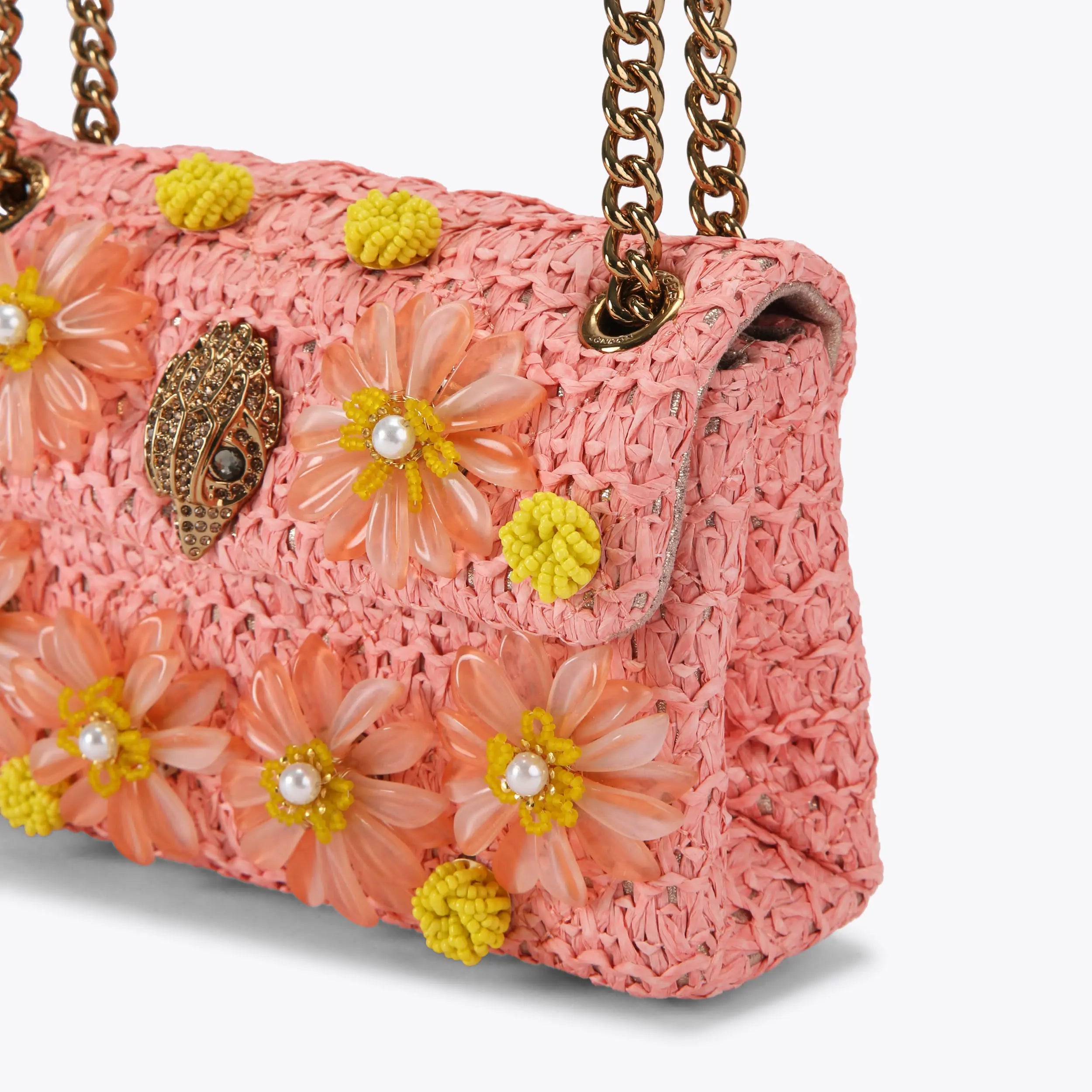 MINI RAFFIA KENSINGTON BAG